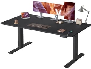 Bureau HELLOSHOP 26  80 cm coloris noir