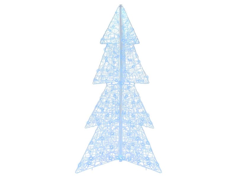  Sapin de noël - arbre de noël 160 led blanc froid 150 cm acrylique  - Conforama D