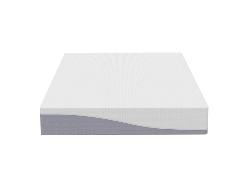 Matelas mousse,140x200 cm,réversible h3h4 avec housse déhoussable blanc et gris,mousse,blanc et gris - Conforama A