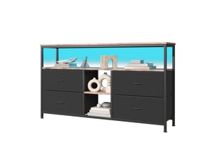 Meuble tv coloris noir 137 cm <strong>BURSDANY</strong> <strong></strong>
