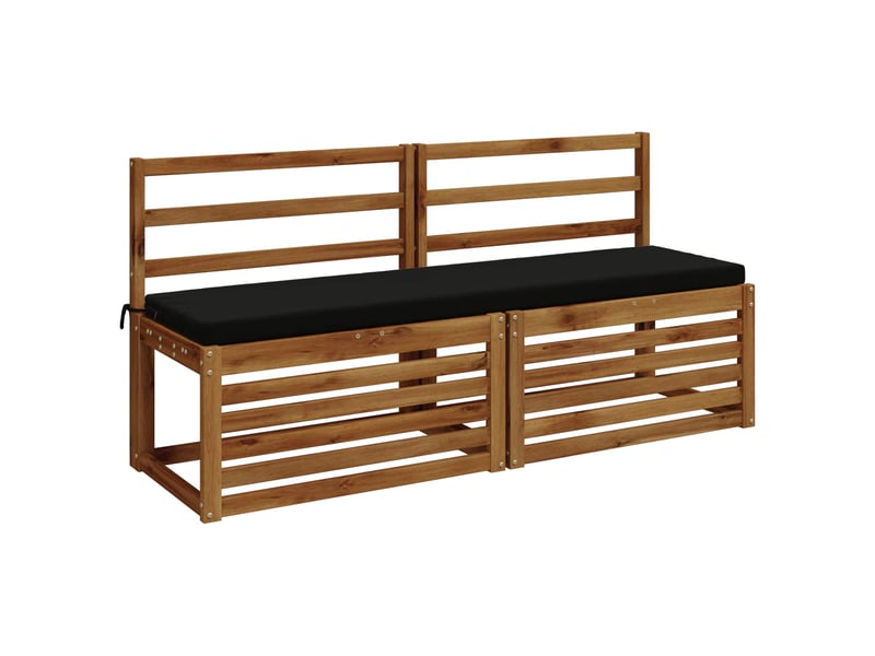  Coussin de banc, coussin d'assise, coussin de canapé soest 100 % polyester noir 140 x 40 x 5 cm cf53414  - Conforama C