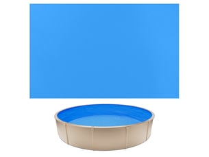 Vevor liner piscine hors-sol film intérieur de piscine ronde 350,5x120 cm bleu