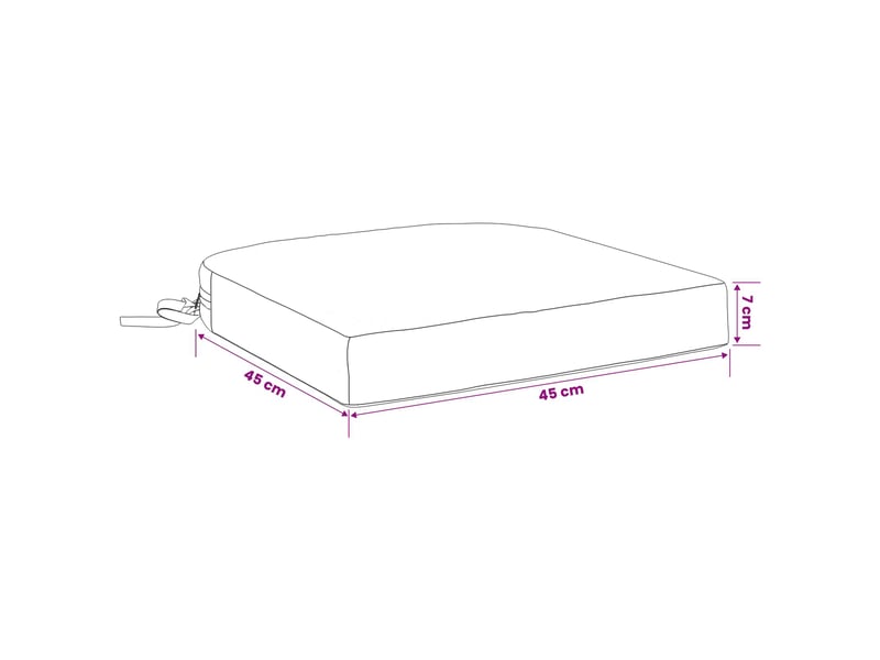  Lot de 4 coussins de siège, coussins d'assise soest 100 % polyester cf60761  - Conforama E