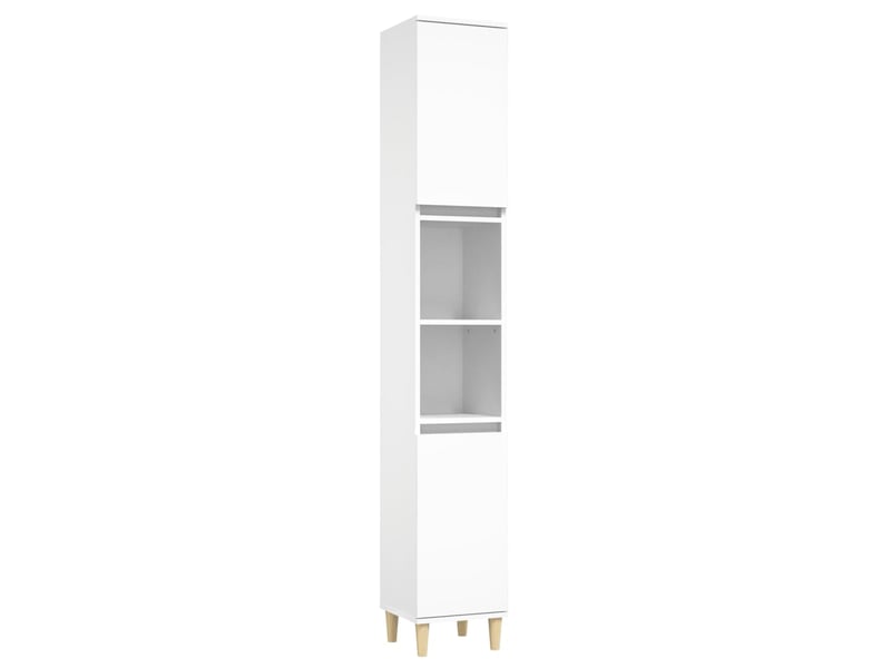  Ensemble de meubles salle de bain 3 pcs blanc bois d'ingénierie cf63935  - Conforama D