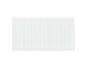 Rideau en dentelle, rideau ajouré, voilage blanc 140 x 500 cm polyester cf43670