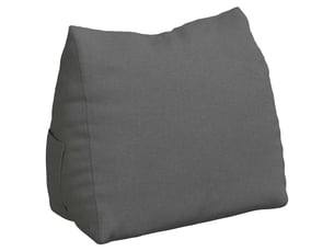Coussin de dos, coussin de dossier gris foncé 60 x 20 x 50 cm tissu cf54725