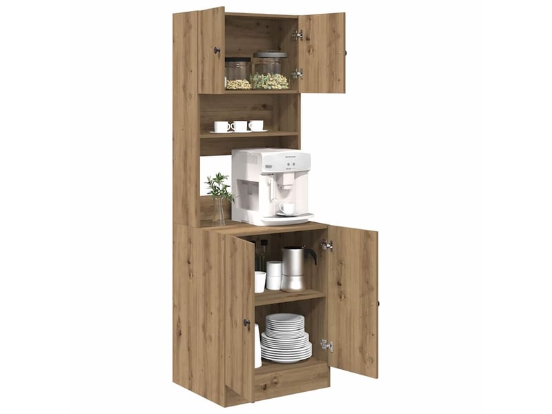 Buffet de cuisine, buffet haut chêne artisanal 60x50x180cm - Conforama C