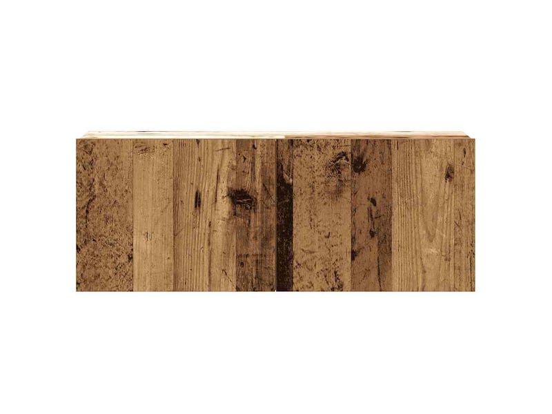  Ensemble de meuble tv - banc tv - meuble de rangement mural 3 pcs vieux bois bois d'ingénierie  - Conforama E