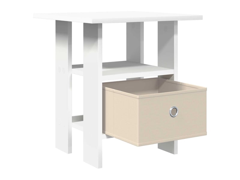  Table de chevet - cabinet de chevet - table de nuit blanc 41 x 40 x 45 cm bois d'ingénierie  - Conforama D