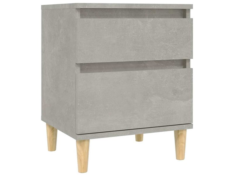  Table de chevet - cabinet de chevet - table de nuit gris béton 40x35x50 cm  - Conforama A