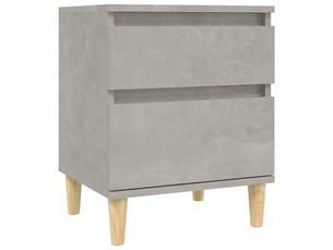 Table de chevet - cabinet de chevet - table de nuit gris béton 40x35x50 cm