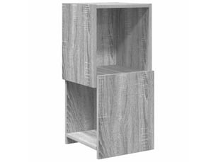 Meuble d'angle, meuble de rangement salon 30,5x30x65cm bois d'ingénierie gris sonoma
