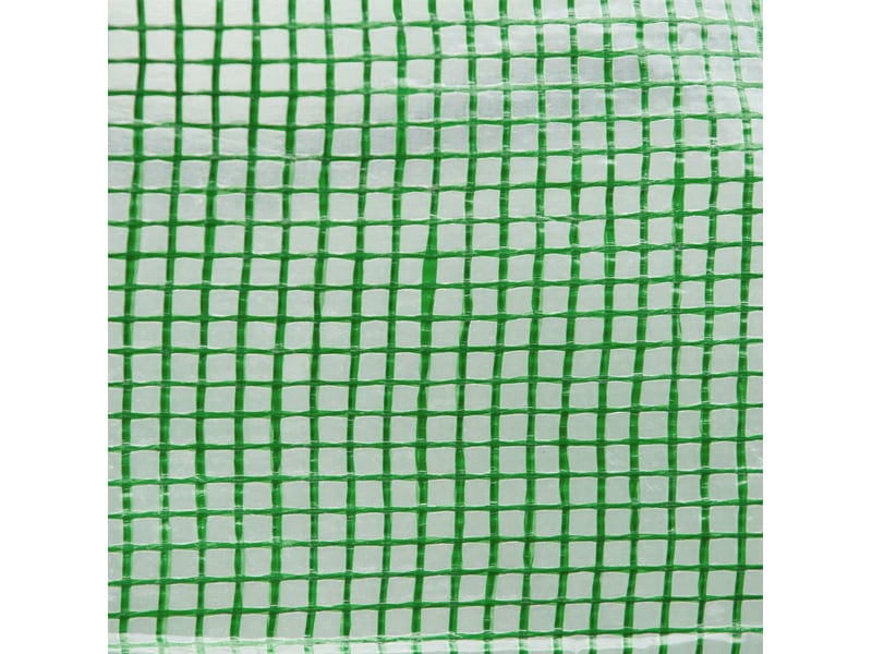 Serre de jardin tunnel 350 x 200 x 200 cm verte en pe avec armature acier et fenetres d'aeration laterales - Conforama E