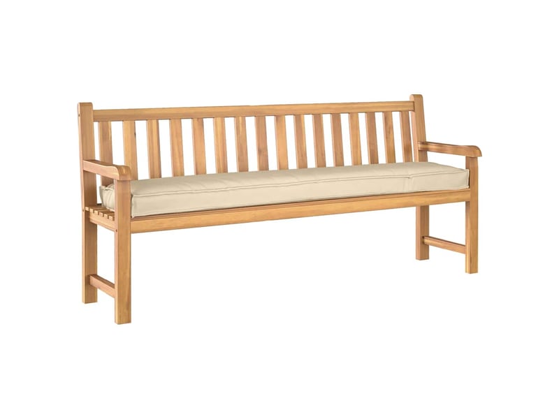  Coussin de palette, coussin de chaise, coussin de canapé beige 200 x 40 x 8 cm tissu oxford cf55287  - Conforama C