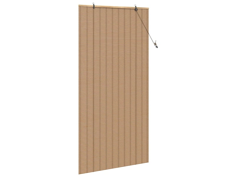  Store enrouleur - rideau enrouleur nature 120 x 220 cm bambou  - Conforama D