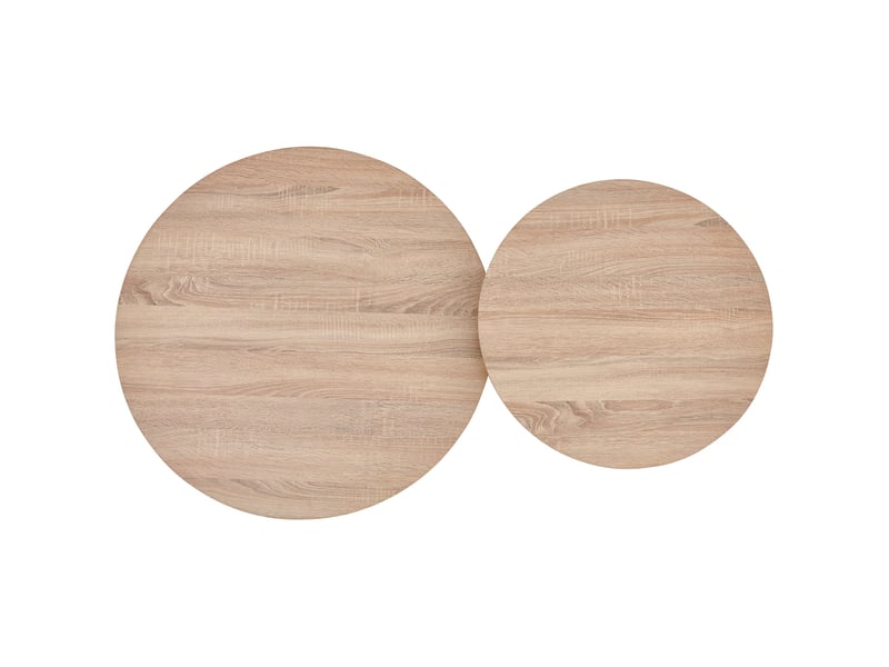  Selsey lunnea - ensemble de table basse - 80 cm - chêne naturel Lunnea - Conforama D