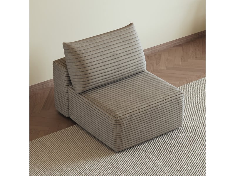  Canapé 1 place, canapé de salon, pour salon et séjour, mobilier pour espace de vie, format adapté au salon, pour intérieur  - Conforama R