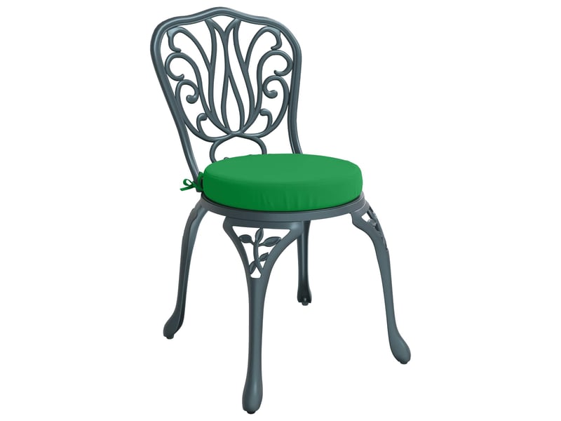  Lot de 4 coussins de siège, coussins d'assise soest 100 % polyester vert cf60610  - Conforama C