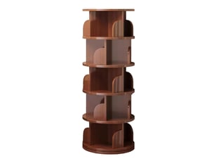 Bibliotheque coloris marron 5 étagère(s) KORFEE - 22.4 cm x 46 cm