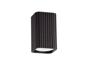 Plafonnier rayo 10 noir aluminium moderne 10x6x6cm