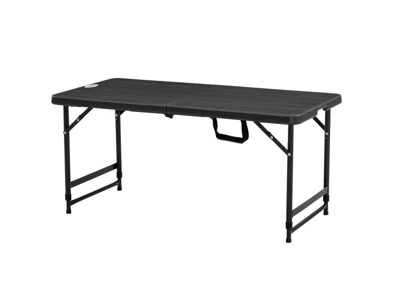 Table de jardin pliable réglable en hauteur 4 personnes 118 x 60 x 74 cm - Conforama B