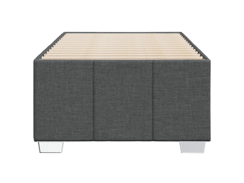  Lit simple- lit adulte -  cadre de lit sans matelas gris foncé 90x190 cm tissu  - Conforama C