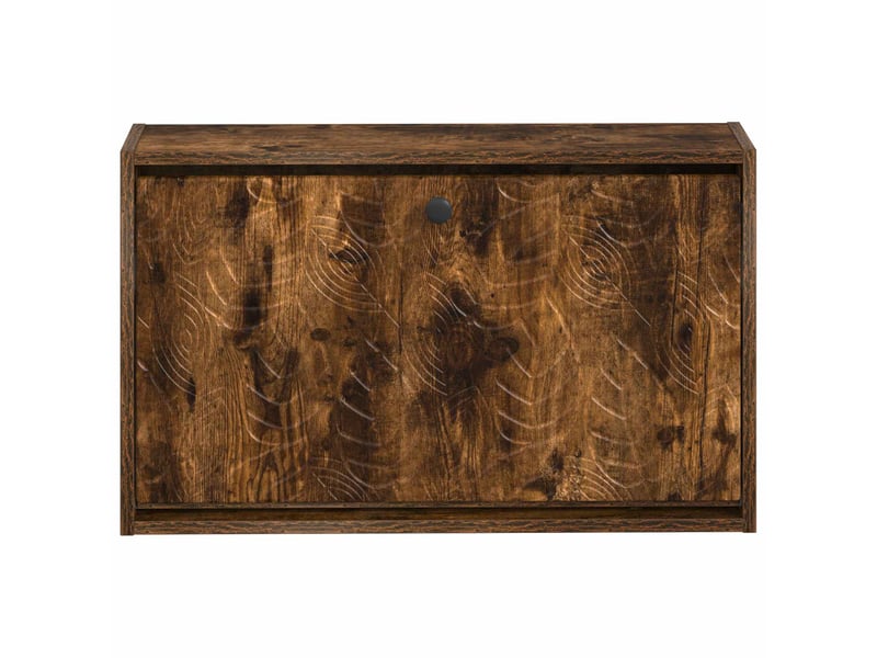  Meuble à chaussures mural, armoire à chaussures delft 71x17x43 cm chêne fumé  - Conforama D