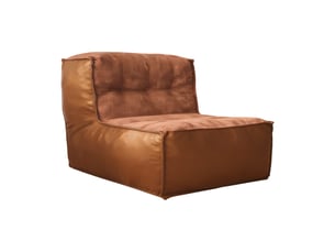 Fauteuil fixe <strong>MODENVIE</strong> <strong></strong> Tissu marron vendu A l'unité