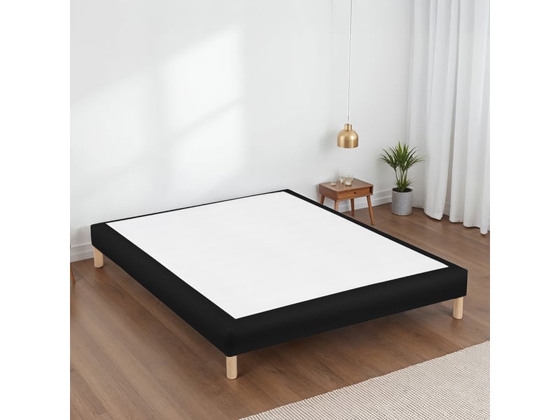  Sommier tapissier simili faro - noir - 120x190 3SO0207181219.0110 - Conforama E