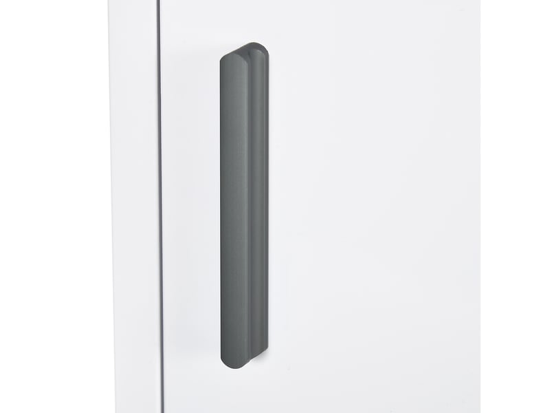  Armoire à pharmacie murale 30 x 12 x 60 cm blanche en acier, 3 compartiments avec fermeture magnétique  - Conforama E