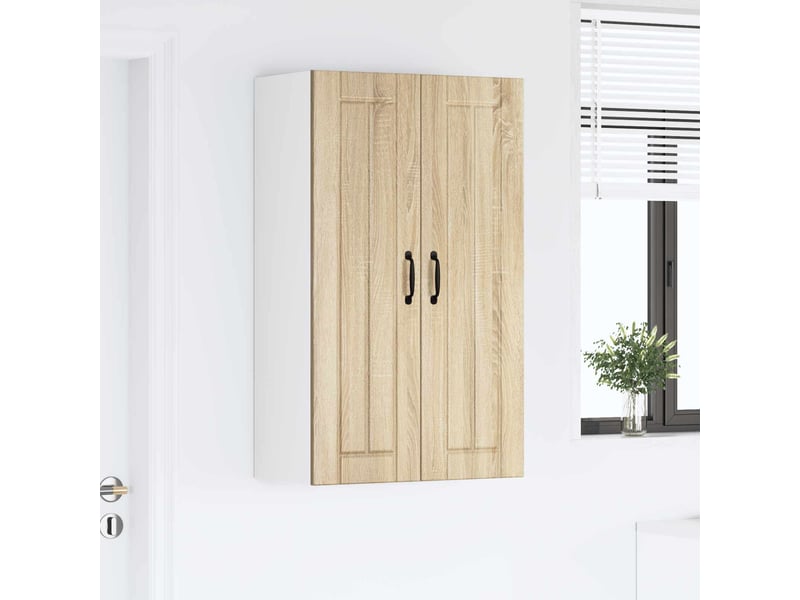 Meuble mural de cuisine, armoire de cuisine chêne sonoma 60x31x100cm shl6568 - Conforama D