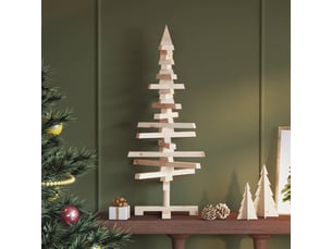 Sapin de noël - arbre de noël en bois pour décoration 90 cm bois massif de pin