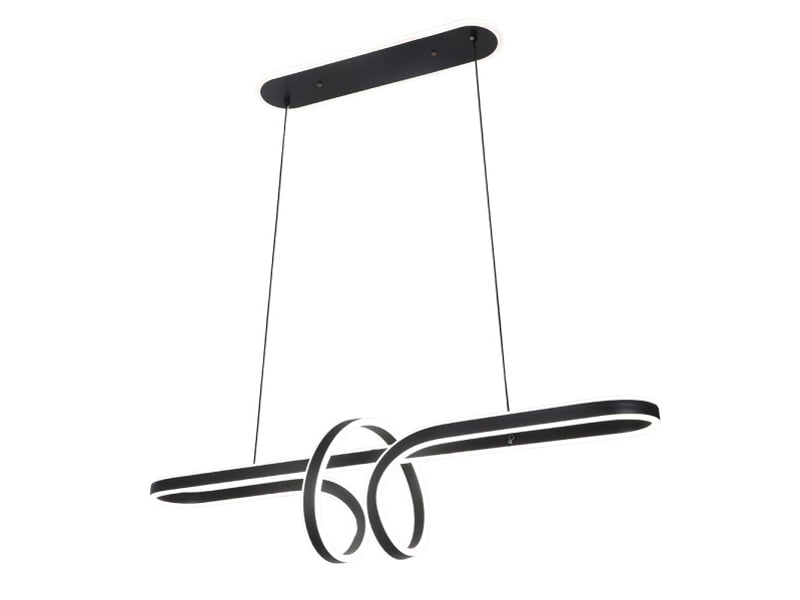  Fabrilamp nantes, suspension, moderne, led, 122 w, 9760 lm, 3000-4000-6000 k, noir, 35-108 x 98 x 25 cm 223790209 - Conforama A