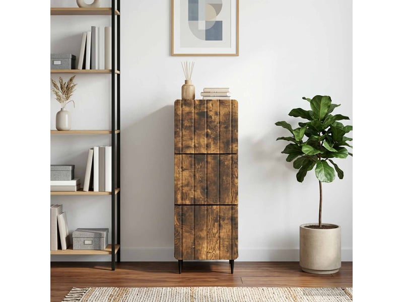 Armoire de rangement bureau, armoire à tiroirs 33 x 34.5 x 92 cm bois d'ingénierie shl8551 - Conforama B