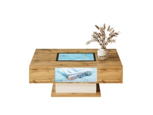 Table basse rectangulaire coloris multicolore <strong></strong> <strong>Fay Lum</strong> - 60 cmx110.2 cm
