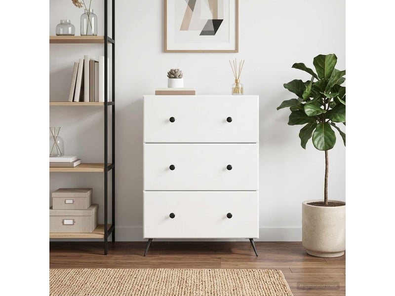 Armoire de rangement bureau, armoire à tiroirs 66 x 34,5 x 90 cm bois d'ingénierie shl8959 - Conforama D