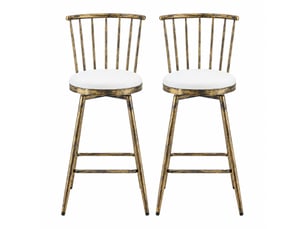 tabouret de bar  OKWISH  - bicolore hauteur d'assise 59 cm vendu Par paire
