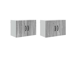Meuble mural de cuisine | armoire de cuisine 2 pcs gris sonoma bois d'ingénierie shl6784