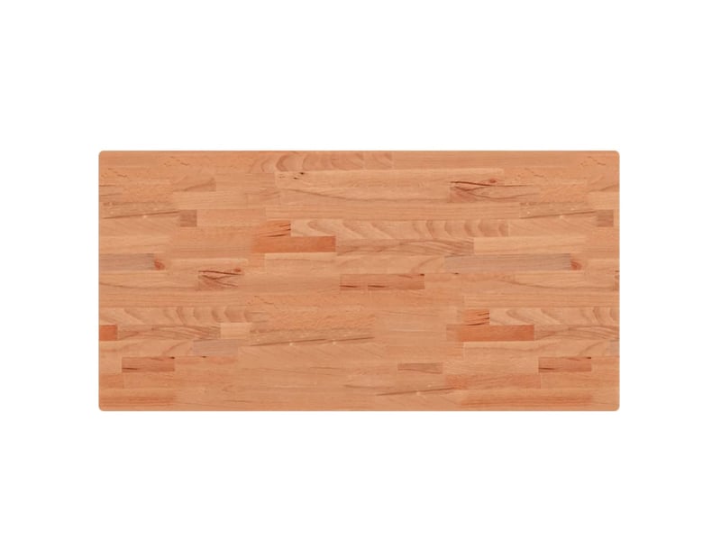 Comptoir de salle de bain, plan de travail 100x50x2,5 cm bois massif de hêtre cf65703 - Conforama A