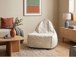 Pouf / repose pied gris