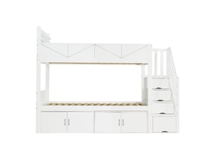 Lit superposé 90x200 cm <strong></strong>  <strong></strong> coloris blanc