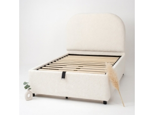 Lit coffre 90x200 cm ZERBACO coloris beige