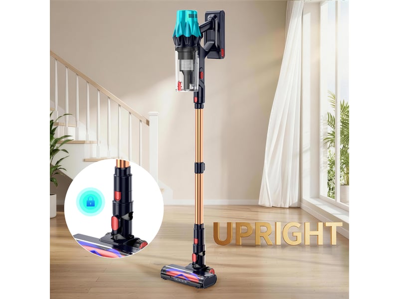  Aspirateur sans fil,600w55 kpa,autonomie de 60 minutes,pour la maison,aspirateur balai autoportant avec brosse anti-emmêlement et écran tactile oled  - Conforama E