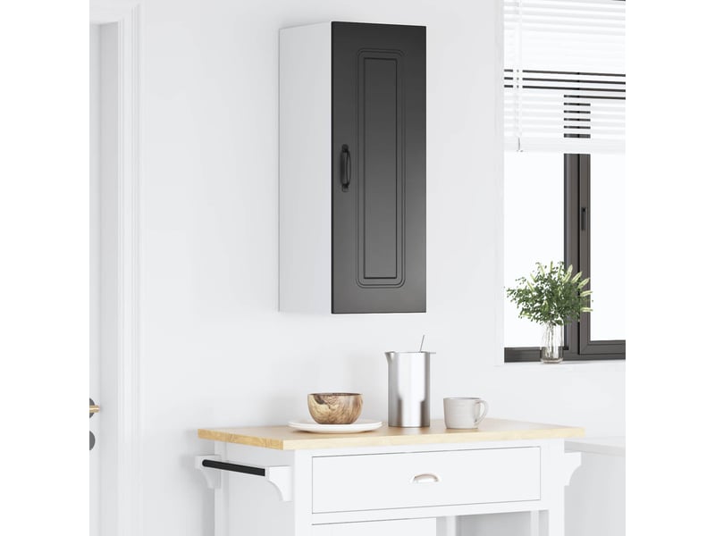 Meuble mural de cuisine | armoire de cuisine noir 30x31x80cm - Conforama D
