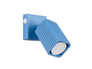 Applique rayo azur avec interrupteur aluminium moderne 16x8x16cm