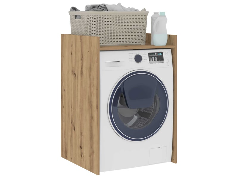  Armoire pour machine à laver chêne artisanal 67,5x62x97 cm  - Conforama C