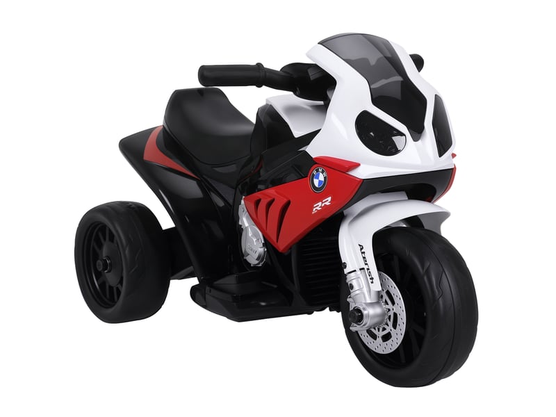  Moto électrique bmw s1000rr 6v pour enfants avec phare, musique, vitesse de 2,5 kmh, rouge. Convient aux enfants de 18 à 36 mois.  - Conforama A