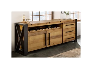 Buffet 2 porte(s)  3 tiroir(s) <strong>MEUBLORAMA</strong> <strong></strong> - 195 cm coloris bois clair 