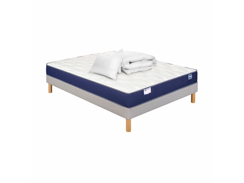  Matelas + sommier Ressorts 140x190 cm  - Conforama C