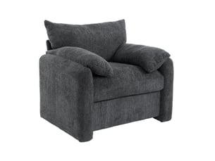 Fauteuil fixe <strong>OKWISH</strong> <strong></strong> Tissu gris vendu A l'unité